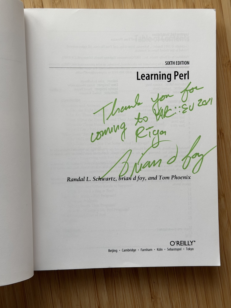 Additional photo for Learning Perl